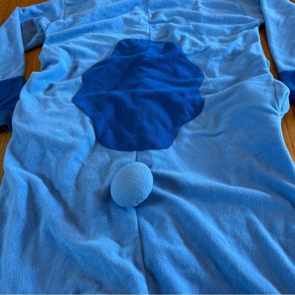 Disney Stitch Sleepwear One Piece Costume Pajamas Plush Hood Adult Size Small - Picture 5 of 7